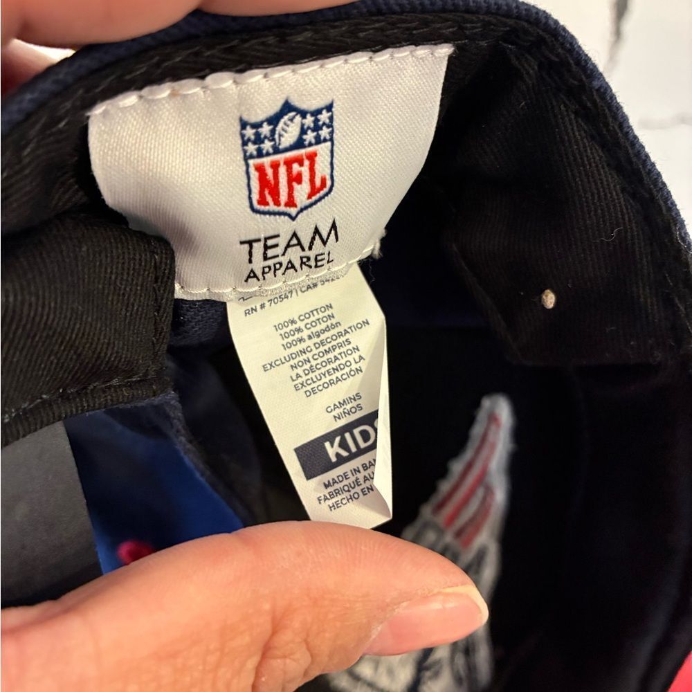 NFL Kids Navy Blue Patriots Hat - Picture 4 of 4